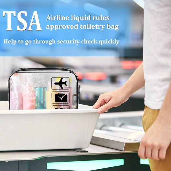 Transparent Carry-On Toiletries Bag