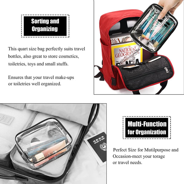 Transparent Carry-On Toiletries Bag